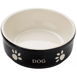 Nobby DOG miska černo-béžová 12,0 x 3,7 cm