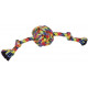 Nobby hračka pro psy lano barevné 1x uzel 298g 45cm