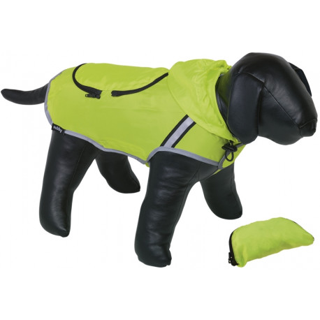 Nobby Rainy reflexní pláštěnka pro psa žlutá neon