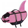 Nobby plovací vesta pro psa Žralok růžová