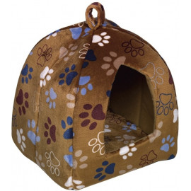 Classic LISSI flísová kukaň hnědá 33x33x38cm