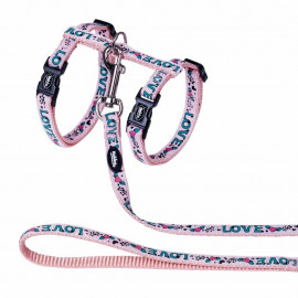Kočičí set LOVE růžová