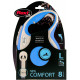 Flexi New Comfort L vodítko pásek 8m/50kg modrá