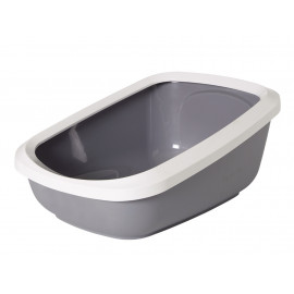 Savic velká toaleta s vysokým okrajem 67x48x28cm šedá