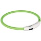 Svítící kroužek USB na krk zelená - doprodej