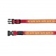 Svítící obojek USB, červený 30-40 cm- doprodej
